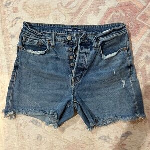 Old Navy Straight Leg Cutoff Shorts Buttonfly 12